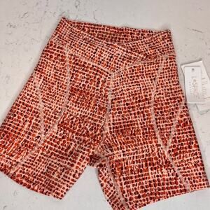 NEW L*Space High Waisted Bike Shorts Wild Bunch Copper Leopard Medium